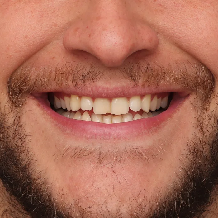 dentes girados e desalinhados antes do tratamento