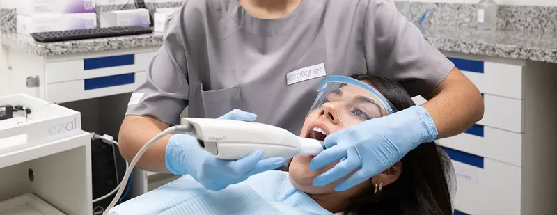 escaneamento intraoral 3d na clínica ezaligner